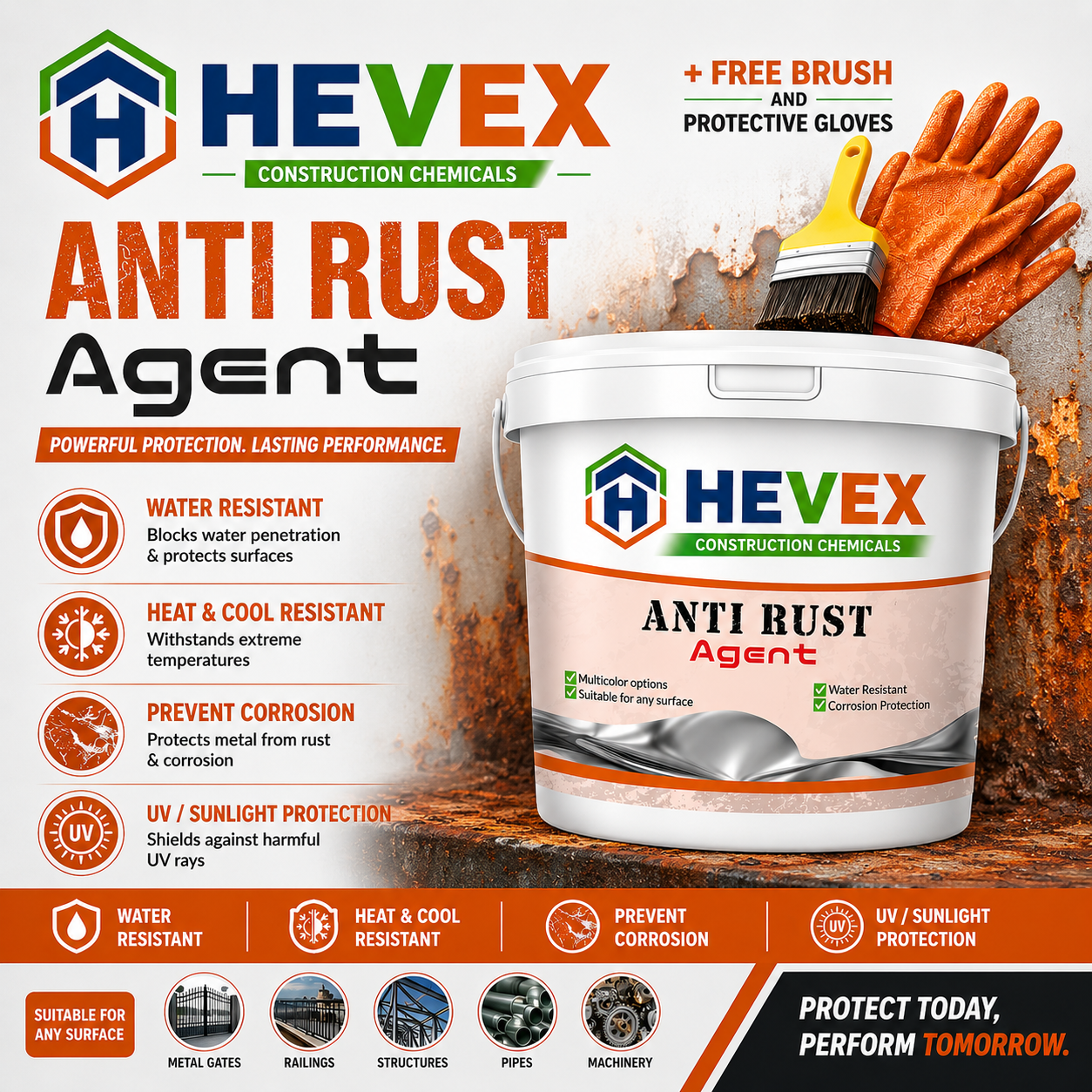 Hevex Anti-Rust Agent With Free Brush