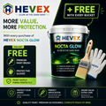 HEVEX Nocta Glow – Premium Glow in the Dark Paint with Free Brush & Gloves