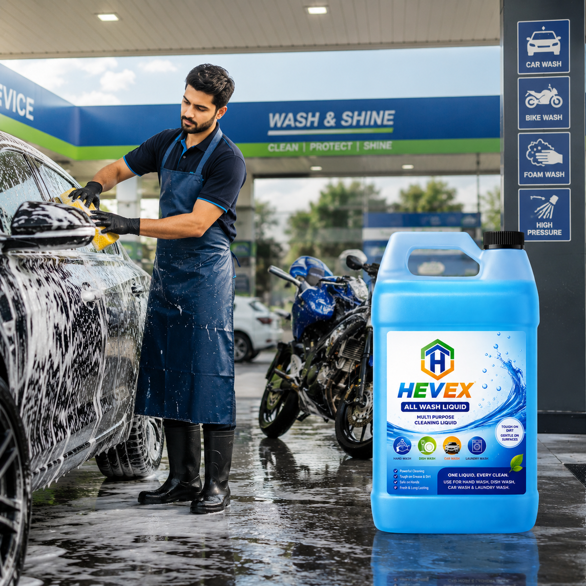 Hevex All Wash Agent liquid Detergent